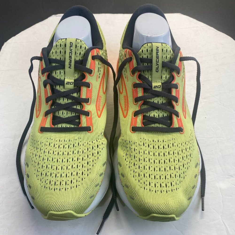 Brooks Glycerin 20 Shoes Mens Size 13D Yellow Orange Athletic Running Sneakers - Picture 3 of 14